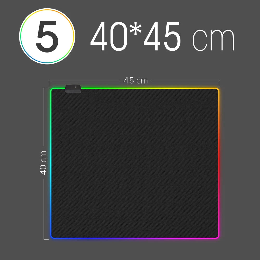 LED Light Mousepad RGB Keyboard Cover Desk-mat