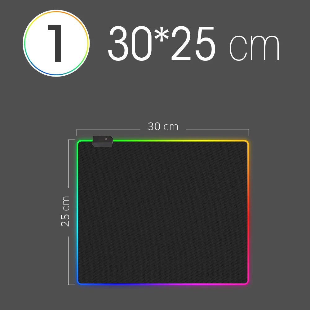 LED Light Mousepad RGB Keyboard Cover Desk-mat