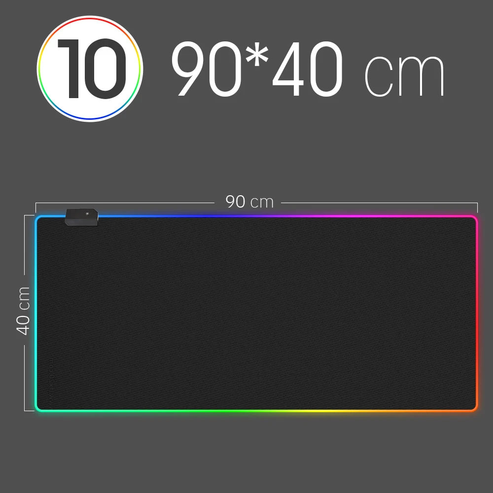 LED Light Mousepad RGB Keyboard Cover Desk-mat