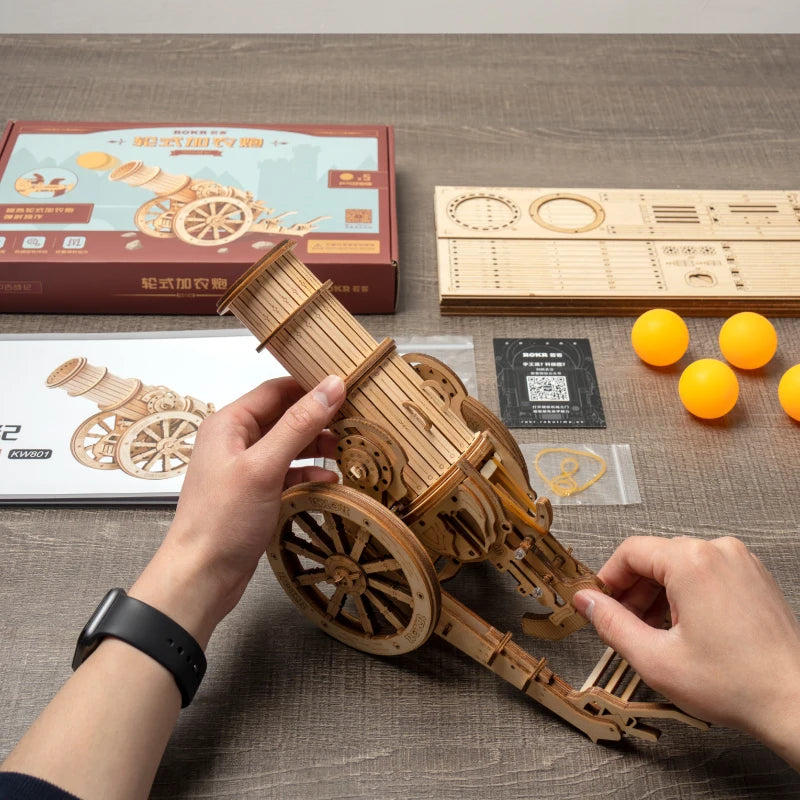 Medieval Siege Weapons – 3D Wooden Puzzle Set (Ballista & Artillery Models)