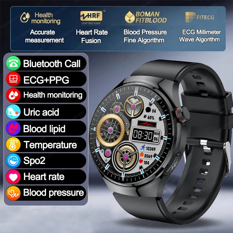 VitaPulse TK26 – 5-Organ Health Smartwatch with Uric Acid & Blood Lipid Tracker
