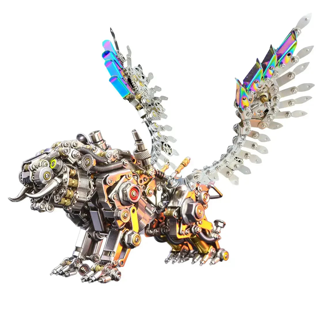 700+ PCS Mechanical Tiger – 3D Metal Puzzle DIY Assembly Kit with Tools