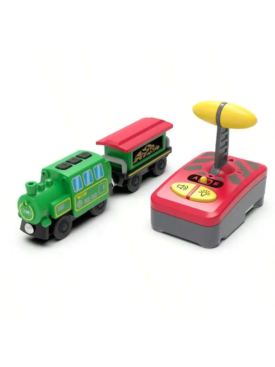 Magnetic RC Diecast Train & Car Track Set – Compatible with Wooden Railways