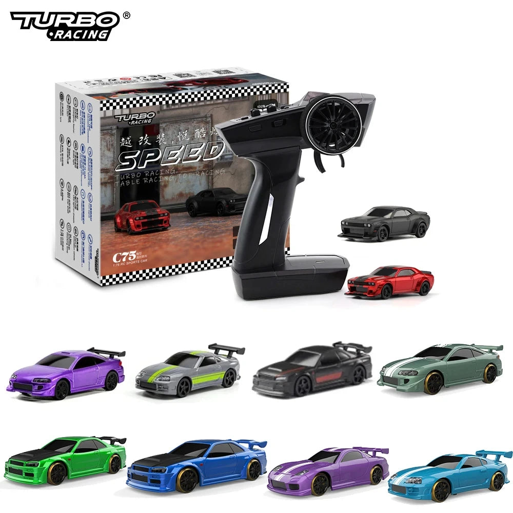 Desktop Turbo Racing 1:76 RC Drift Car W/ Gyro Radio