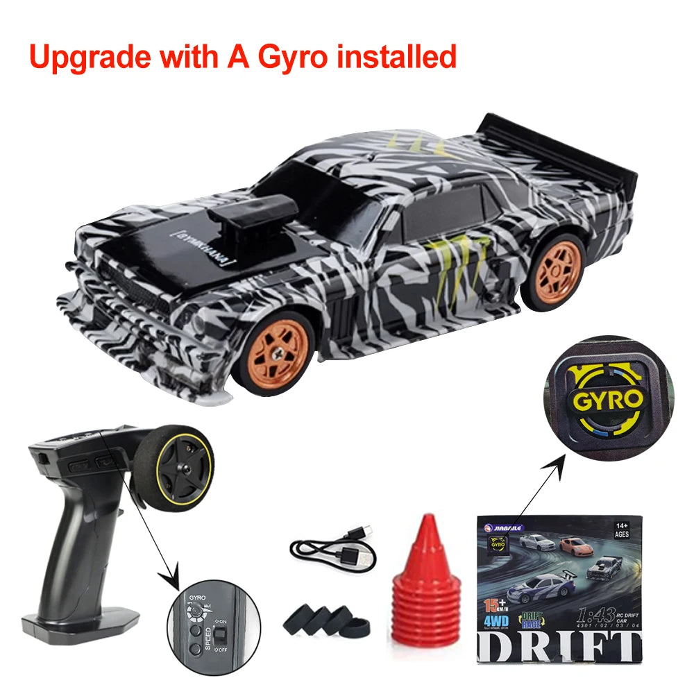 1/43 RC Drifting Car Racing RTR 4WD with Upgraded Gyro!