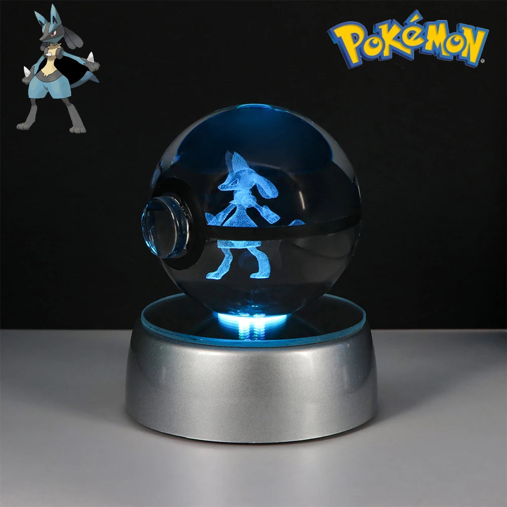 Pokémon 3D Crystal Ball – LED Light Base Display