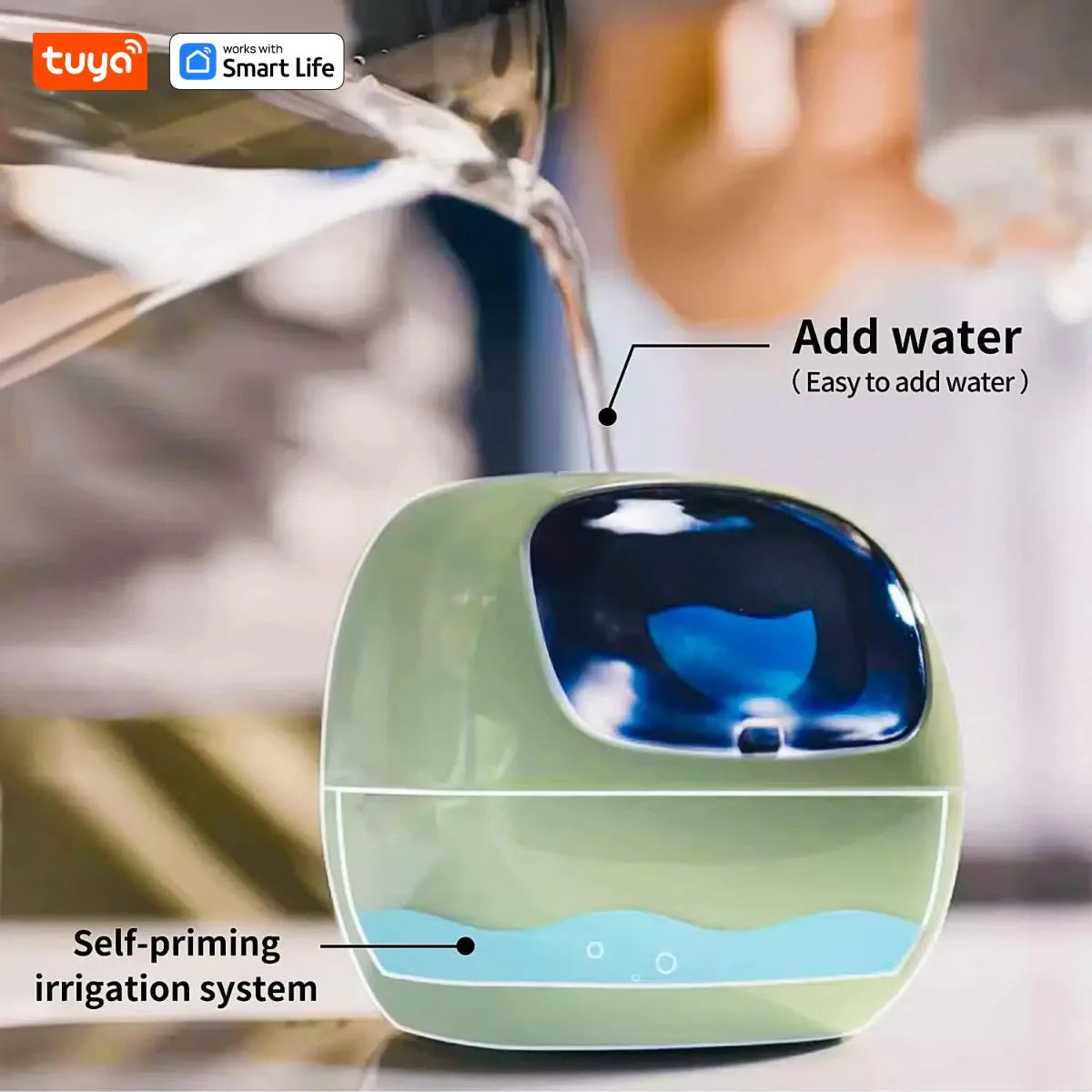 Tuya Ivy Smart Planter – 49+ Expressions, 7 Sensors & AI Chip for Interactive Plant Care