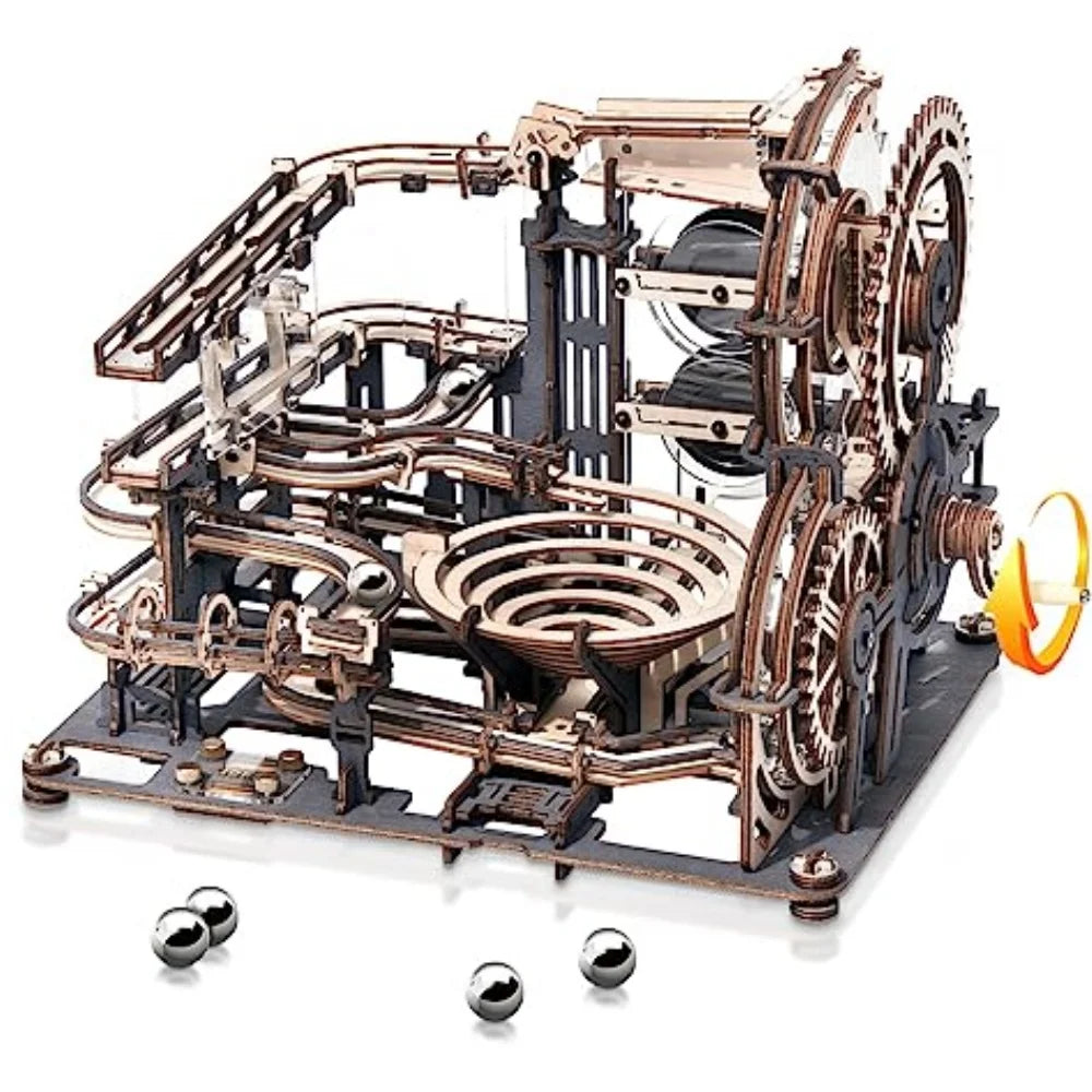 MARBLE SPACEPORT – Electric 3D Wooden Puzzle Kit