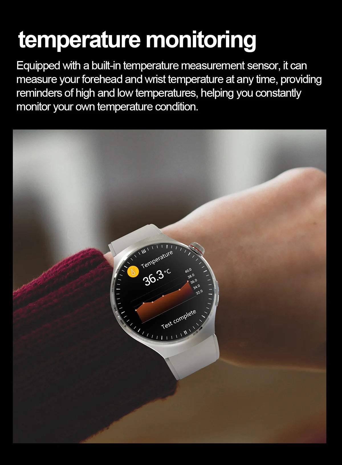 VitaPulse TK26 – 5-Organ Health Smartwatch with Uric Acid & Blood Lipid Tracker