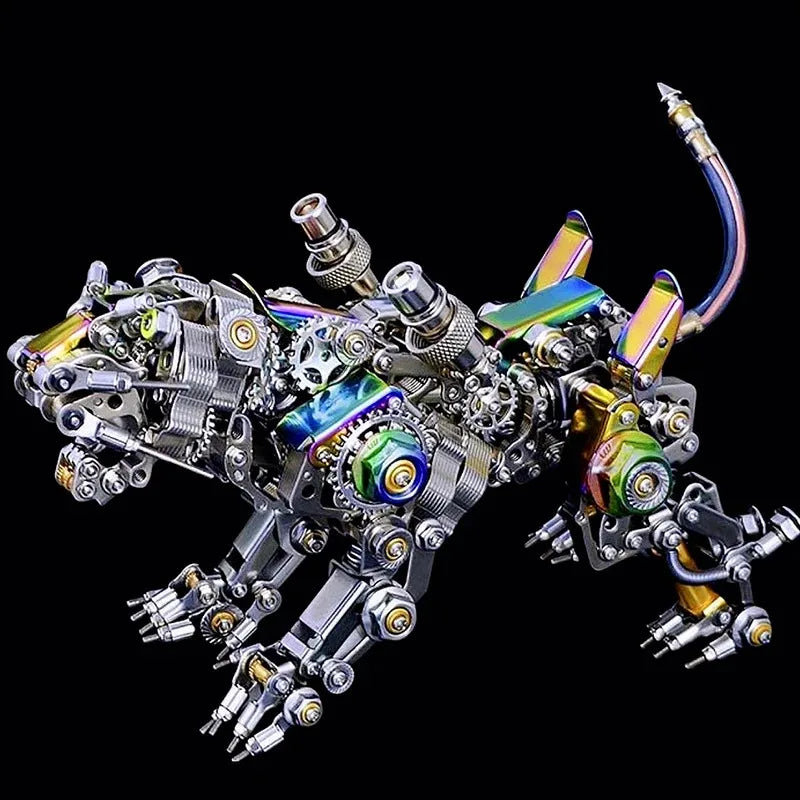 700+ PCS Mechanical Tiger – 3D Metal Puzzle DIY Assembly Kit with Tools