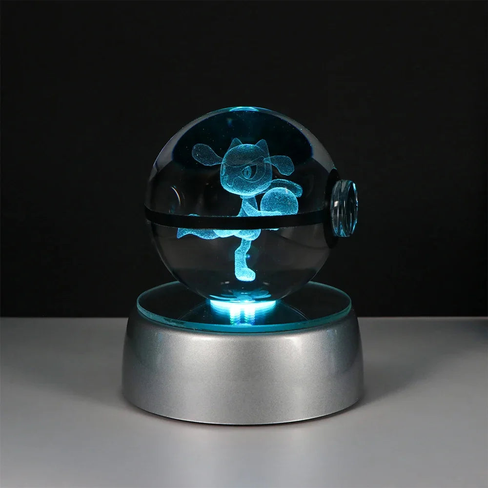 Pokémon 3D Crystal Ball – LED Light Base Display