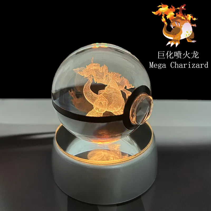 Pokémon 3D Crystal Ball – LED Light Base Display