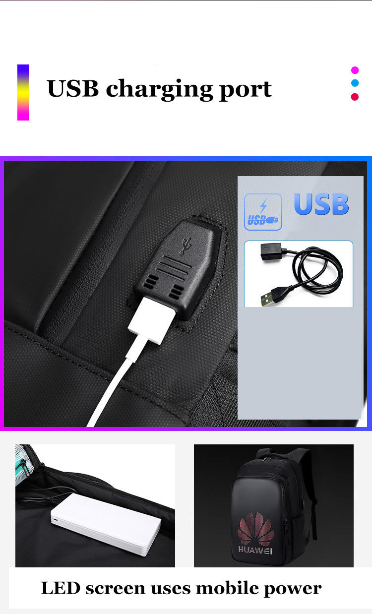 LED Smart Laptop Backpack