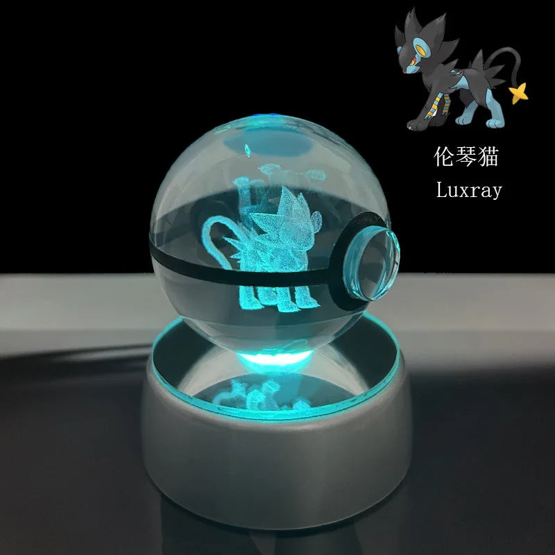 Pokémon 3D Crystal Ball – LED Light Base Display