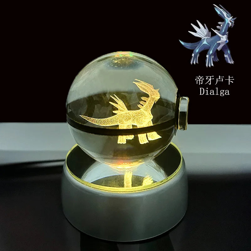Pokémon 3D Crystal Ball – LED Light Base Display