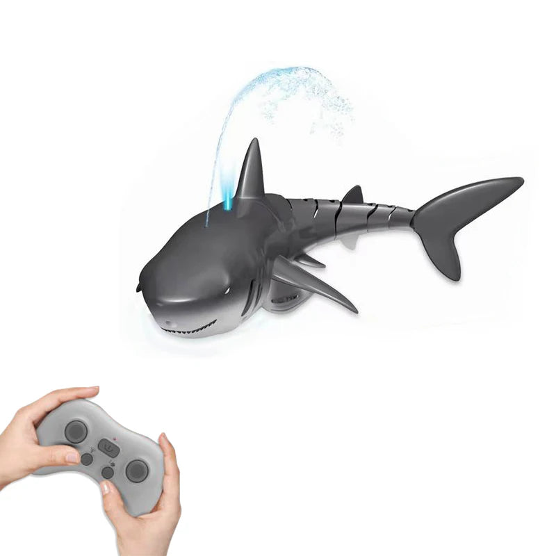 Smart RC Shark & Whale Spray Toy – Electric Water Robot Boat for Kids (With Lights & Remote Control)