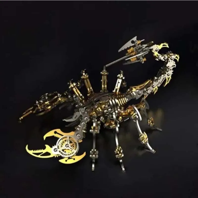 DIY 3D Metal Scorpion King Model Kit – 454-Piece Mechanical Puzzle for Adults & Teens