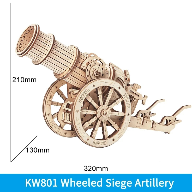 Medieval Siege Weapons – 3D Wooden Puzzle Set (Ballista & Artillery Models)