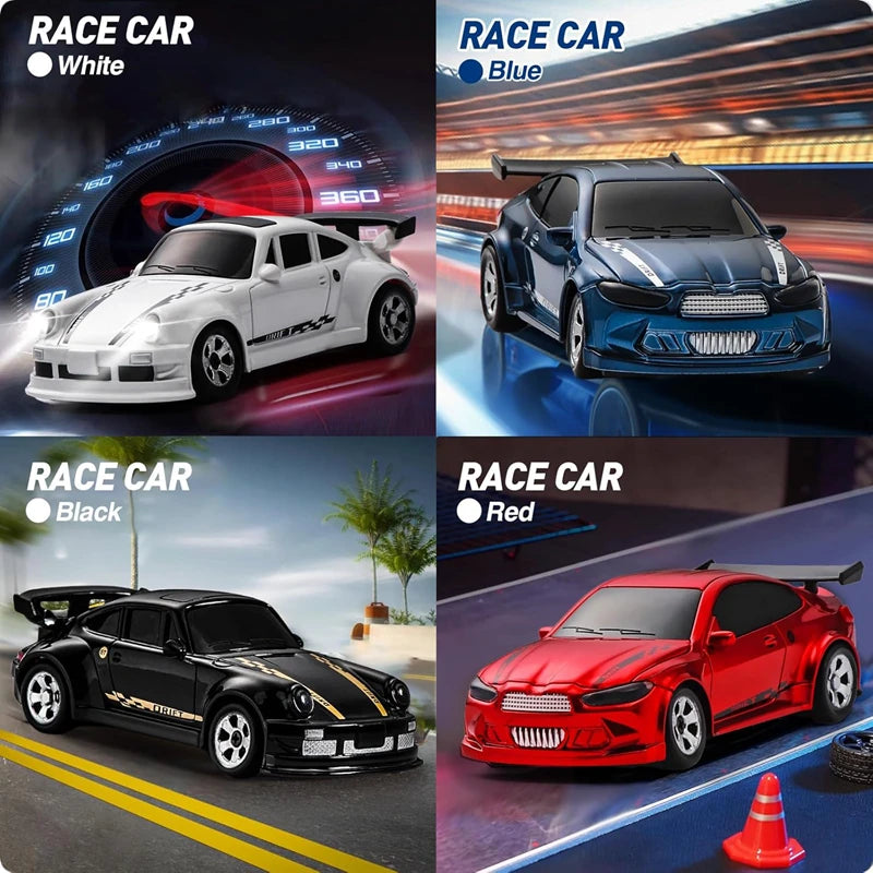 1:64 4WD Mini Drift RC Car – High-Speed 2.4G Remote Control Racer (15KM/H)