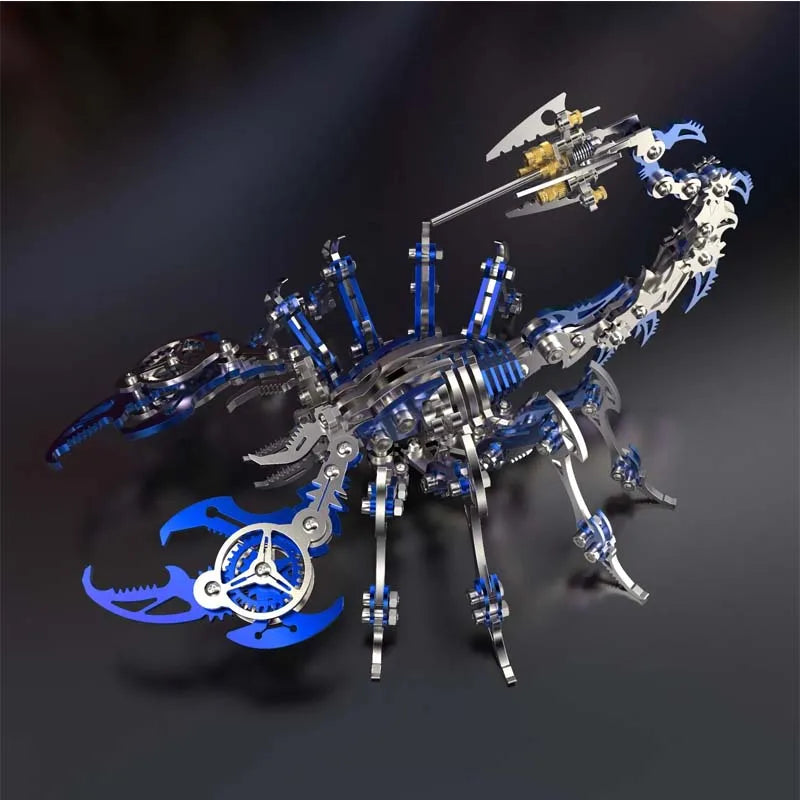 DIY 3D Metal Scorpion King Model Kit – 454-Piece Mechanical Puzzle for Adults & Teens