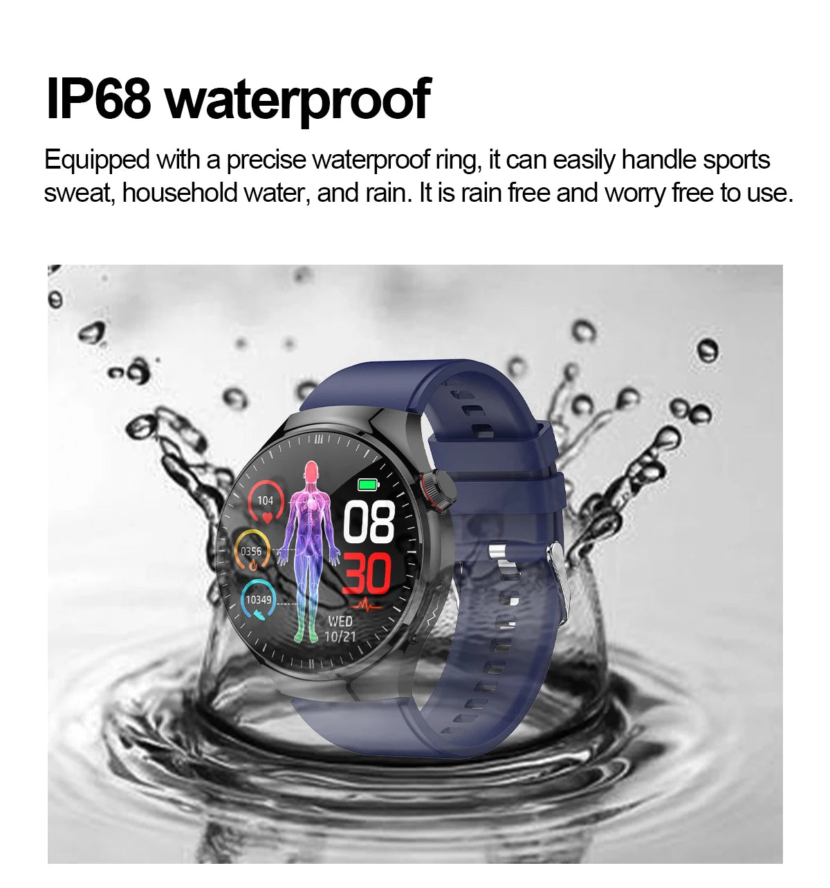 VitaPulse TK26 – 5-Organ Health Smartwatch with Uric Acid & Blood Lipid Tracker