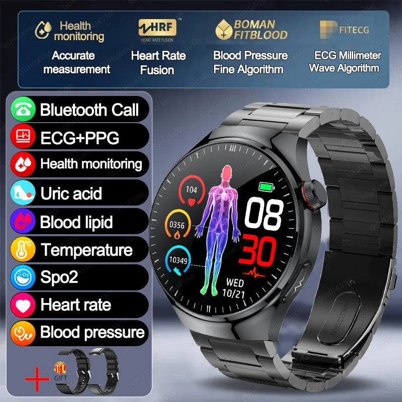VitaPulse TK26 – 5-Organ Health Smartwatch with Uric Acid & Blood Lipid Tracker
