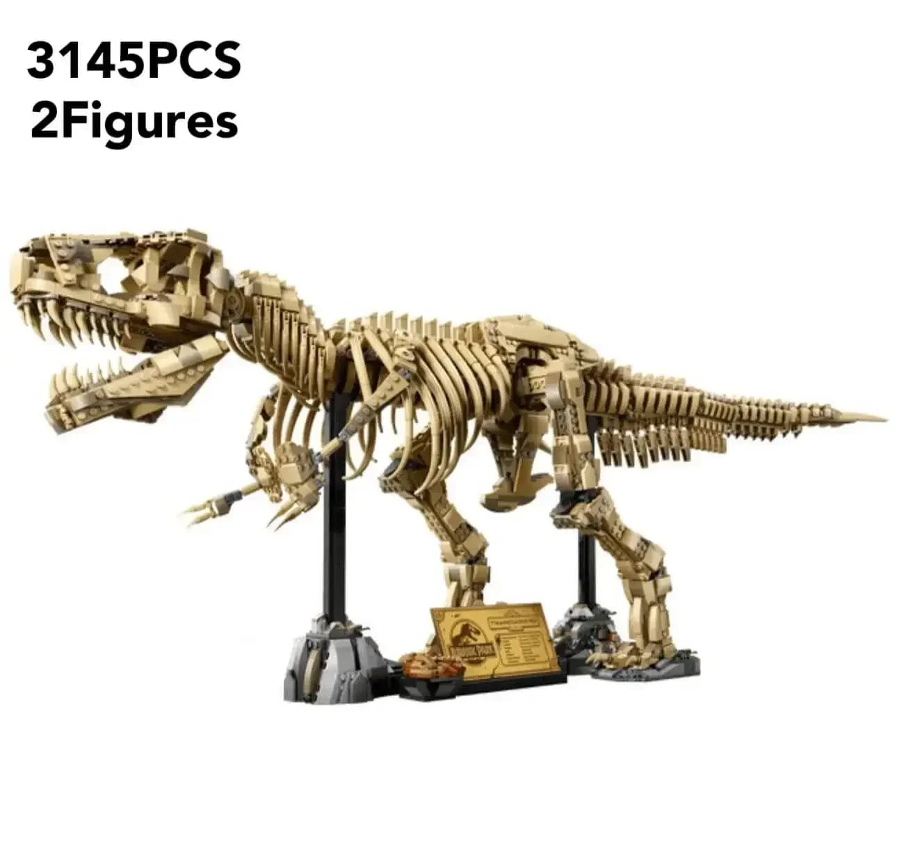 One Meter T-Rex Fossil Stand - Building Block Set (3,145 pcs)