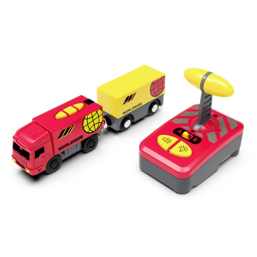 Magnetic RC Diecast Train & Car Track Set – Compatible with Wooden Railways