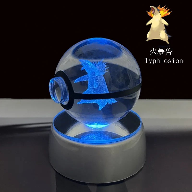 Pokémon 3D Crystal Ball – LED Light Base Display