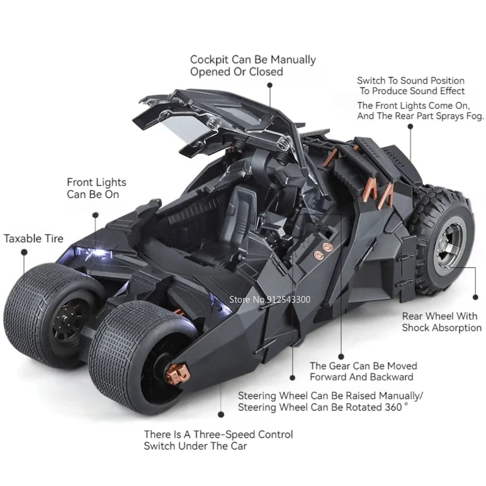 1:18 Batmobile collectors Model – The Dark Knight Trilogy Diecast Edition