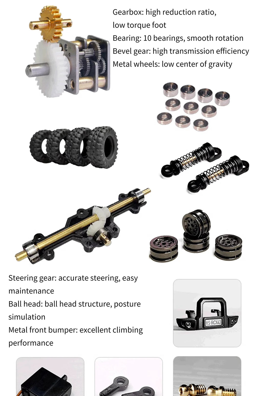 LDARC X43 – 1:43 Mini RC 4WD Crawler Car (RTR Edition)
