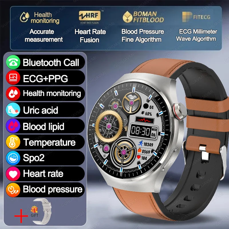 VitaPulse TK26 – 5-Organ Health Smartwatch with Uric Acid & Blood Lipid Tracker