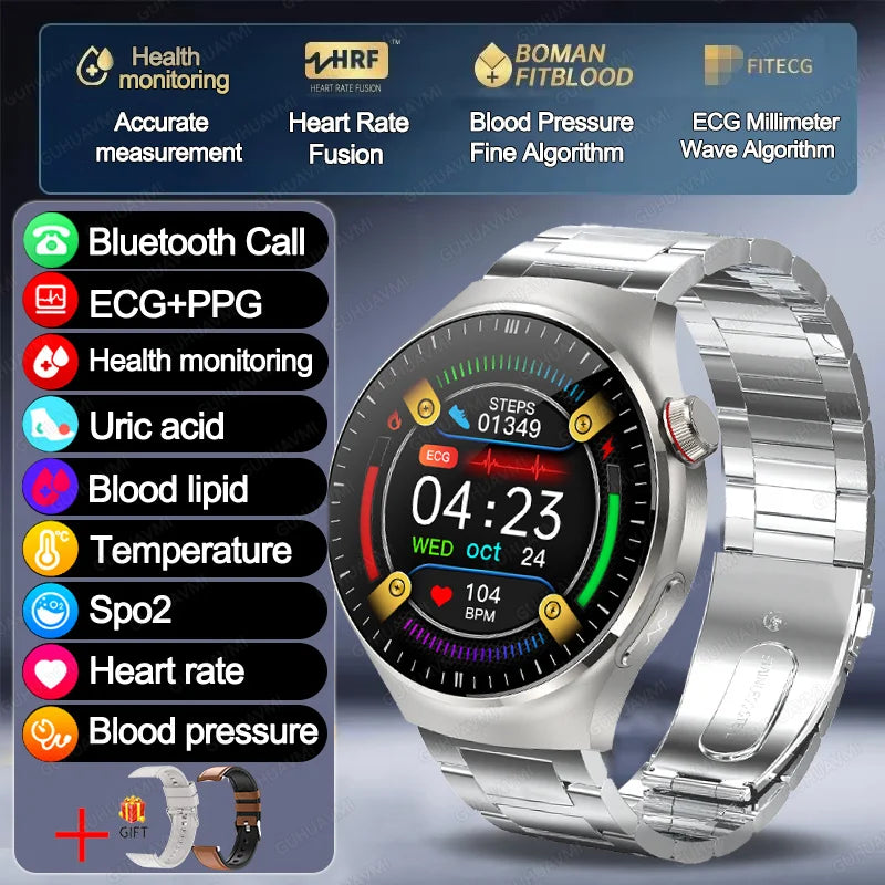 VitaPulse TK26 – 5-Organ Health Smartwatch with Uric Acid & Blood Lipid Tracker
