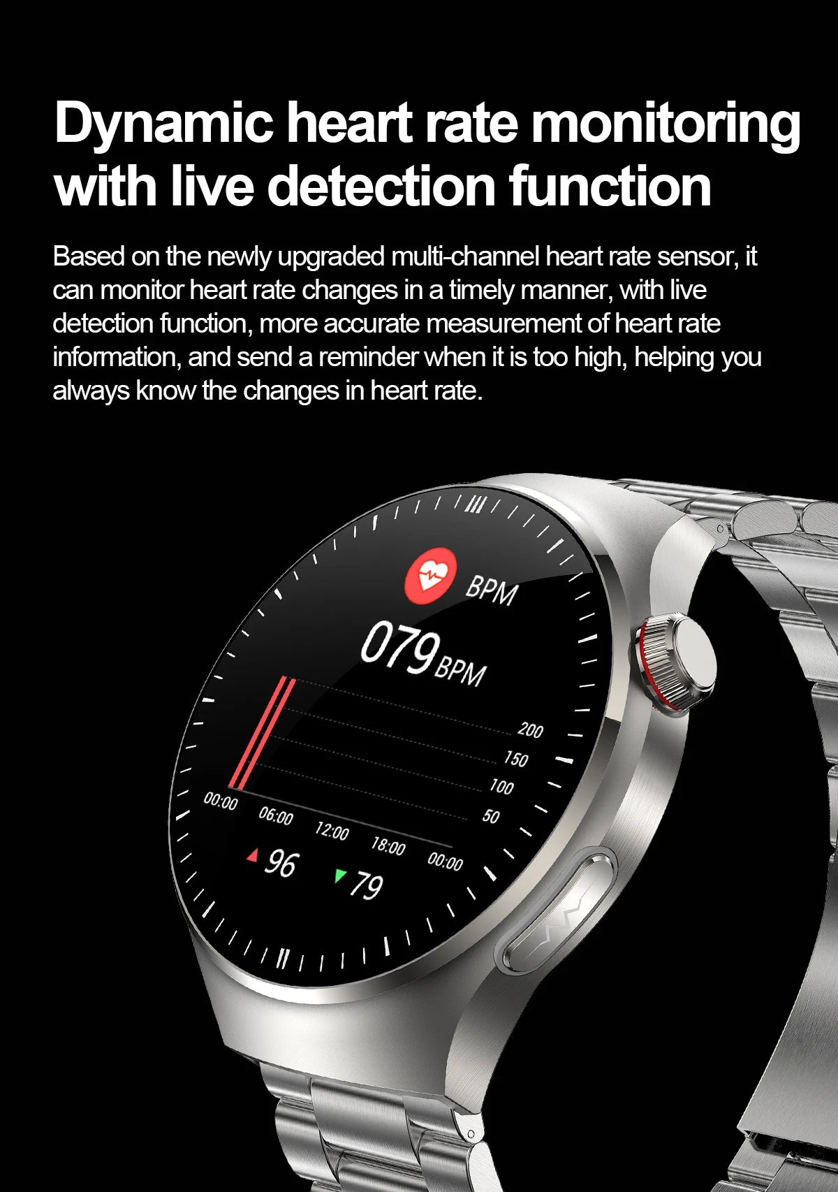 VitaPulse TK26 – 5-Organ Health Smartwatch with Uric Acid & Blood Lipid Tracker