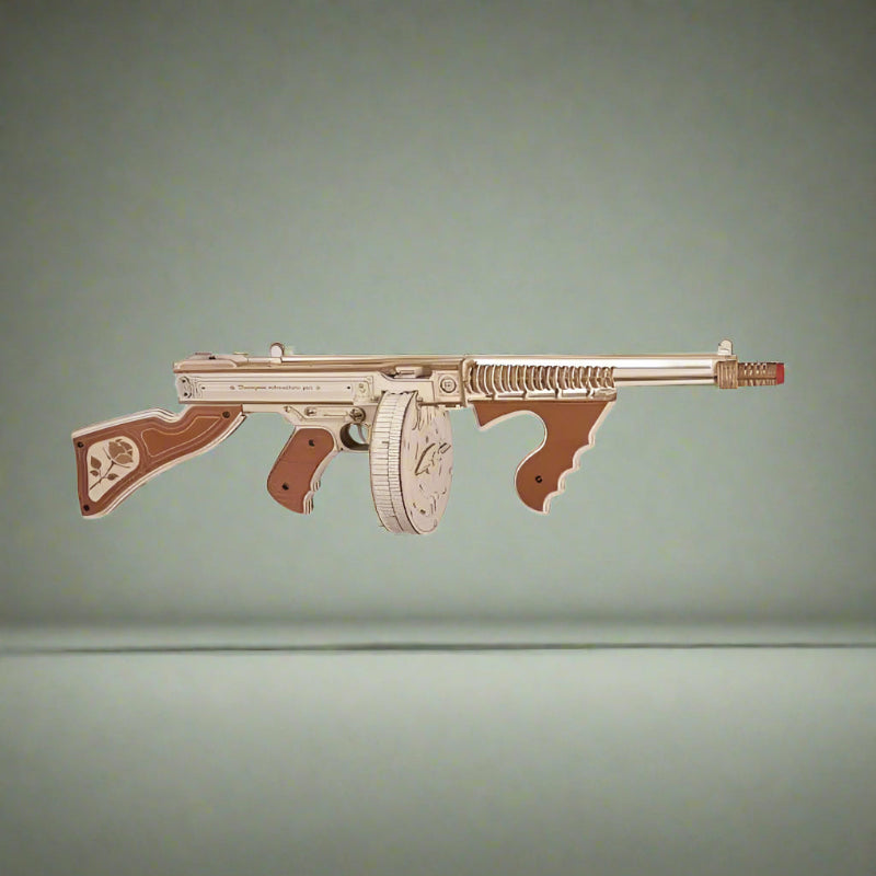 DIY Thompson Submachine Gun-3D Wooden puzzle