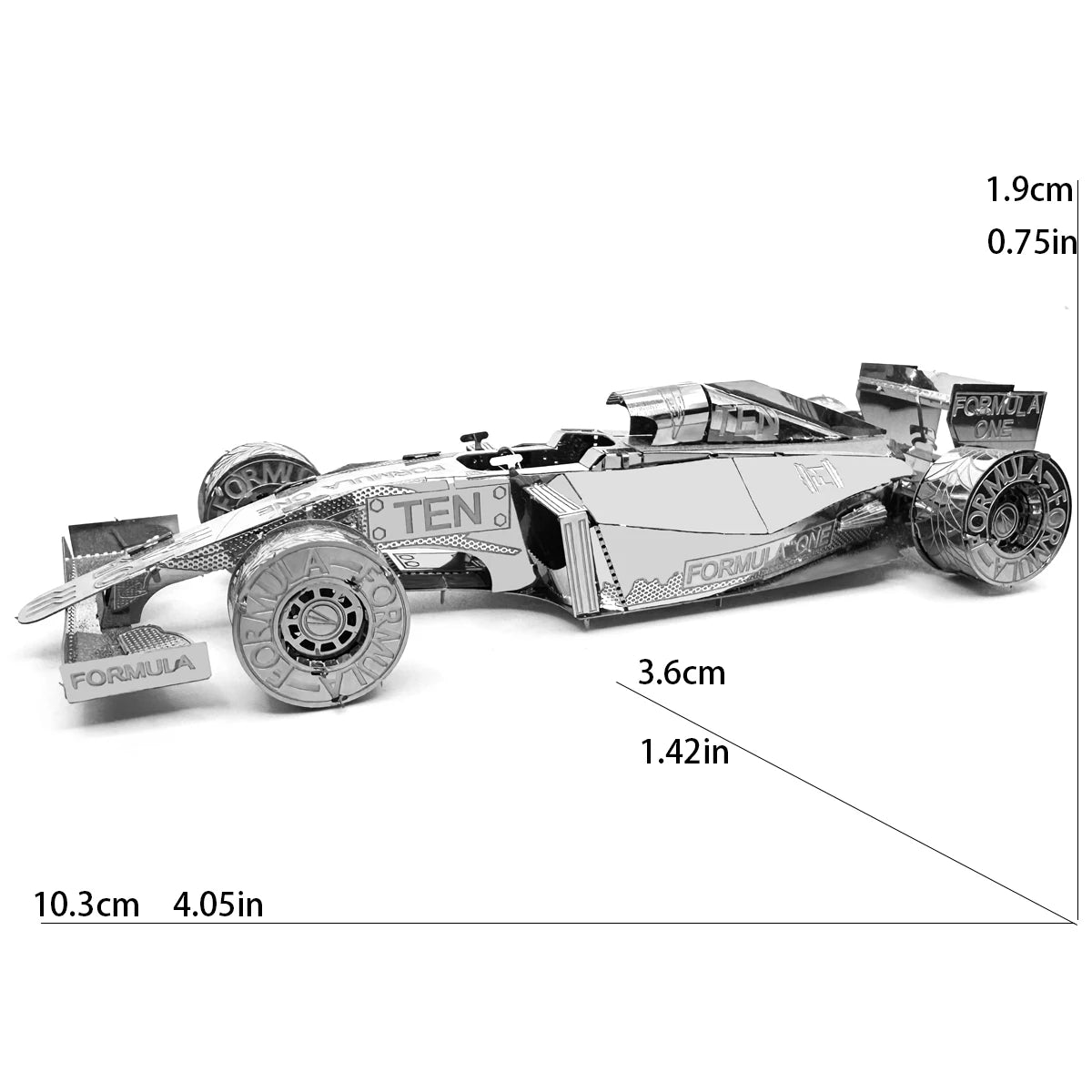 F1 & Sports Car 3D Metal Puzzle – DIY Hand-Assembled Model Kit (High Difficulty)