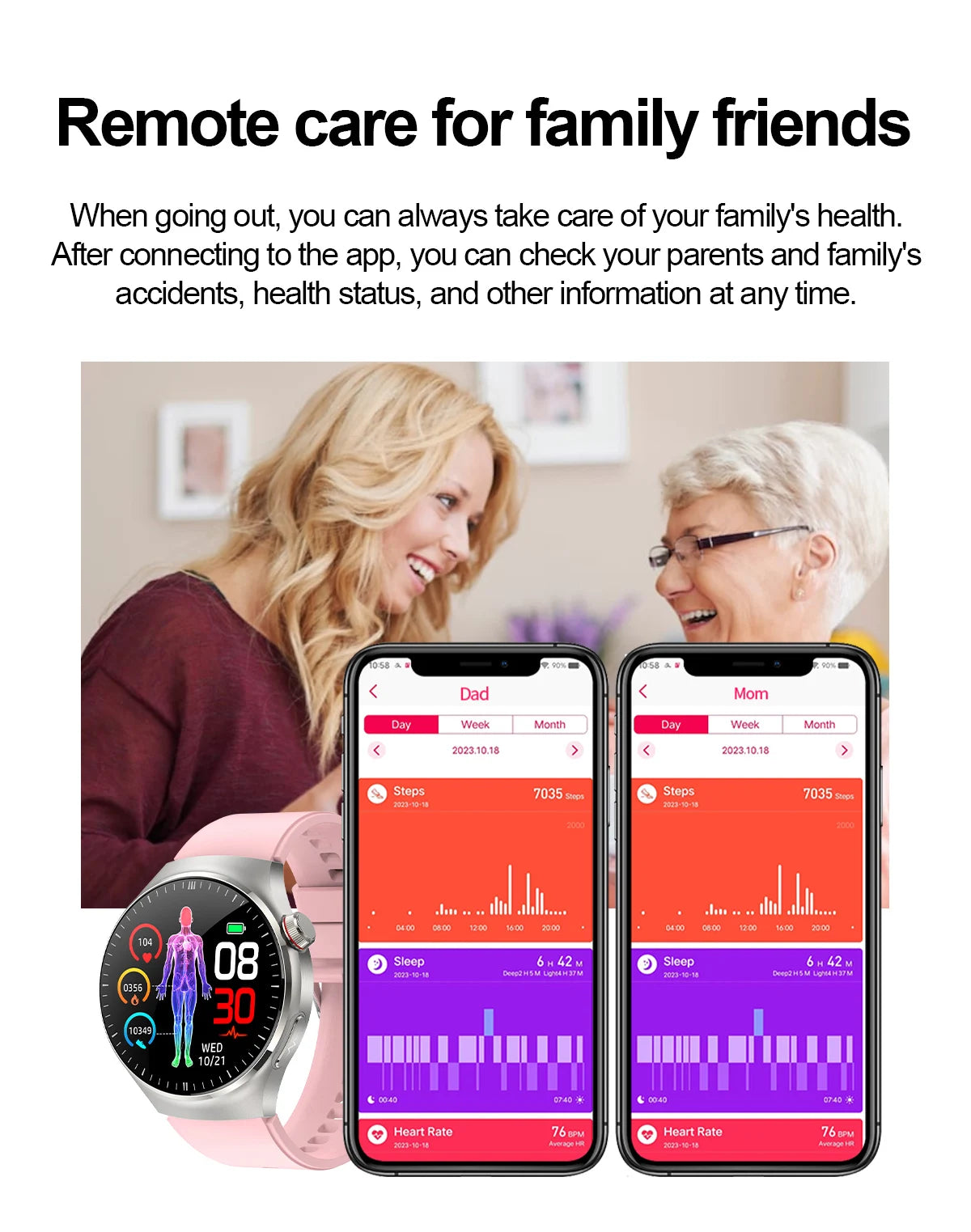 VitaPulse TK26 – 5-Organ Health Smartwatch with Uric Acid & Blood Lipid Tracker