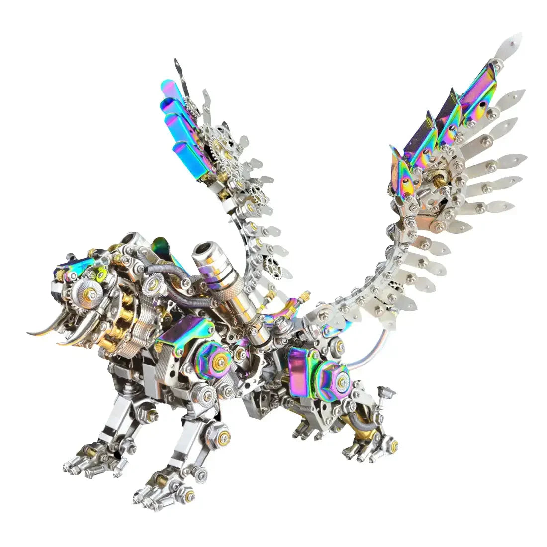 700+ PCS Mechanical Tiger – 3D Metal Puzzle DIY Assembly Kit with Tools