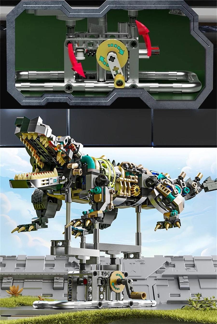 Mechanical Sea & Land Animal Building Block Sets