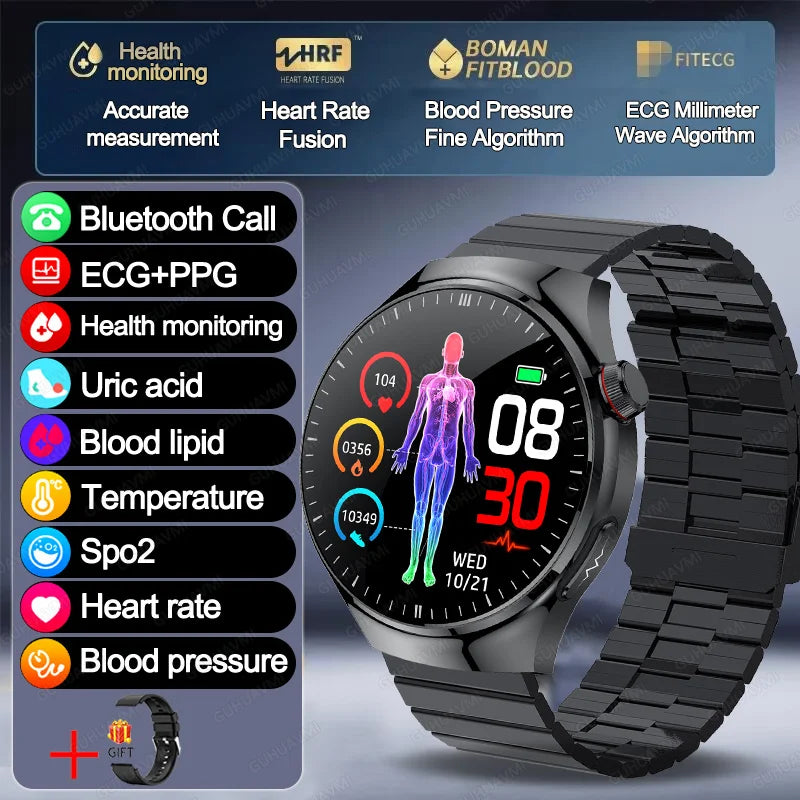 VitaPulse TK26 – 5-Organ Health Smartwatch with Uric Acid & Blood Lipid Tracker