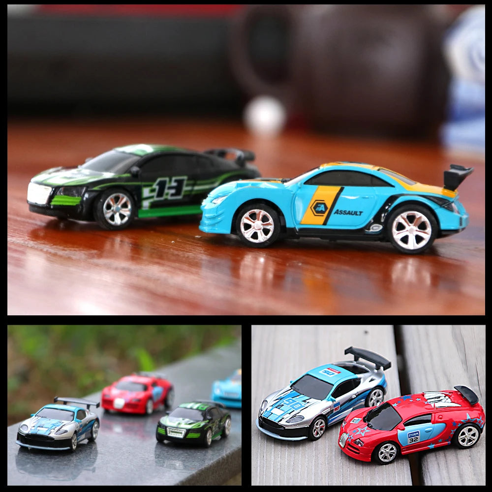 1:58 Mini RC Drift Car – Bluetooth-Controlled Toy in PVC Can Pack (Model 8023)