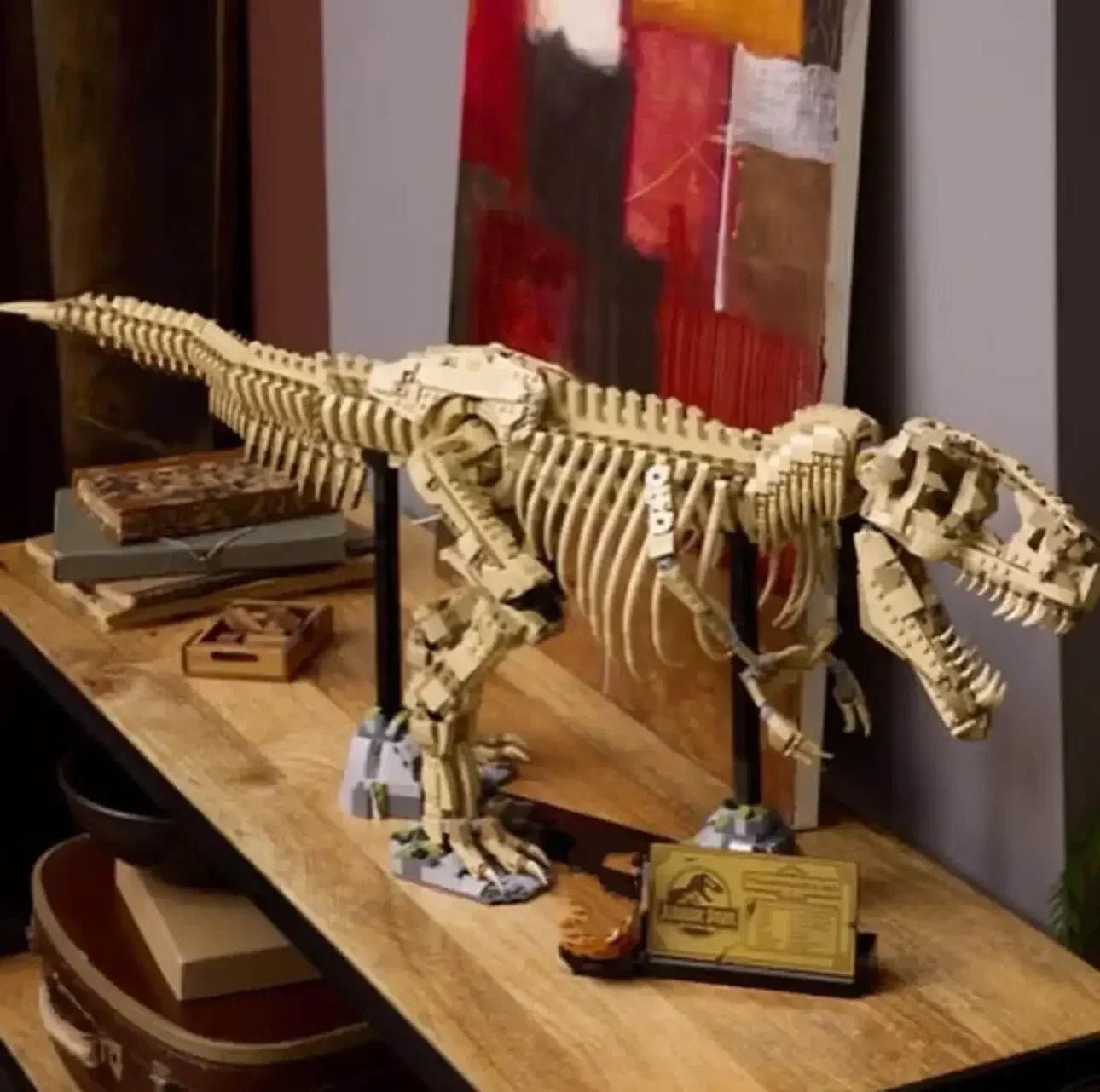 One Meter T-Rex Fossil Stand - Building Block Set (3,145 pcs)
