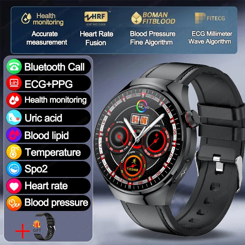 VitaPulse TK26 – 5-Organ Health Smartwatch with Uric Acid & Blood Lipid Tracker