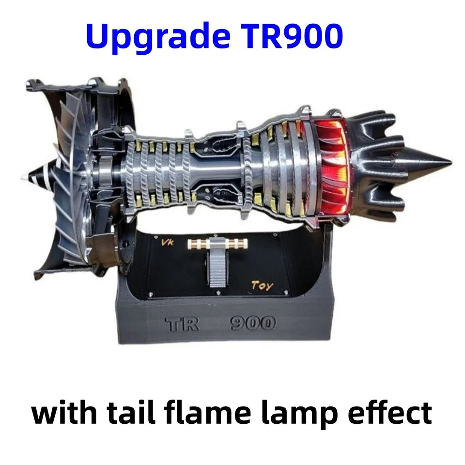 TR900 Limited Edition Turbofan Engine Model – DIY Kit or Finished Product (Adjustable Speed + Tail Flame Effect)