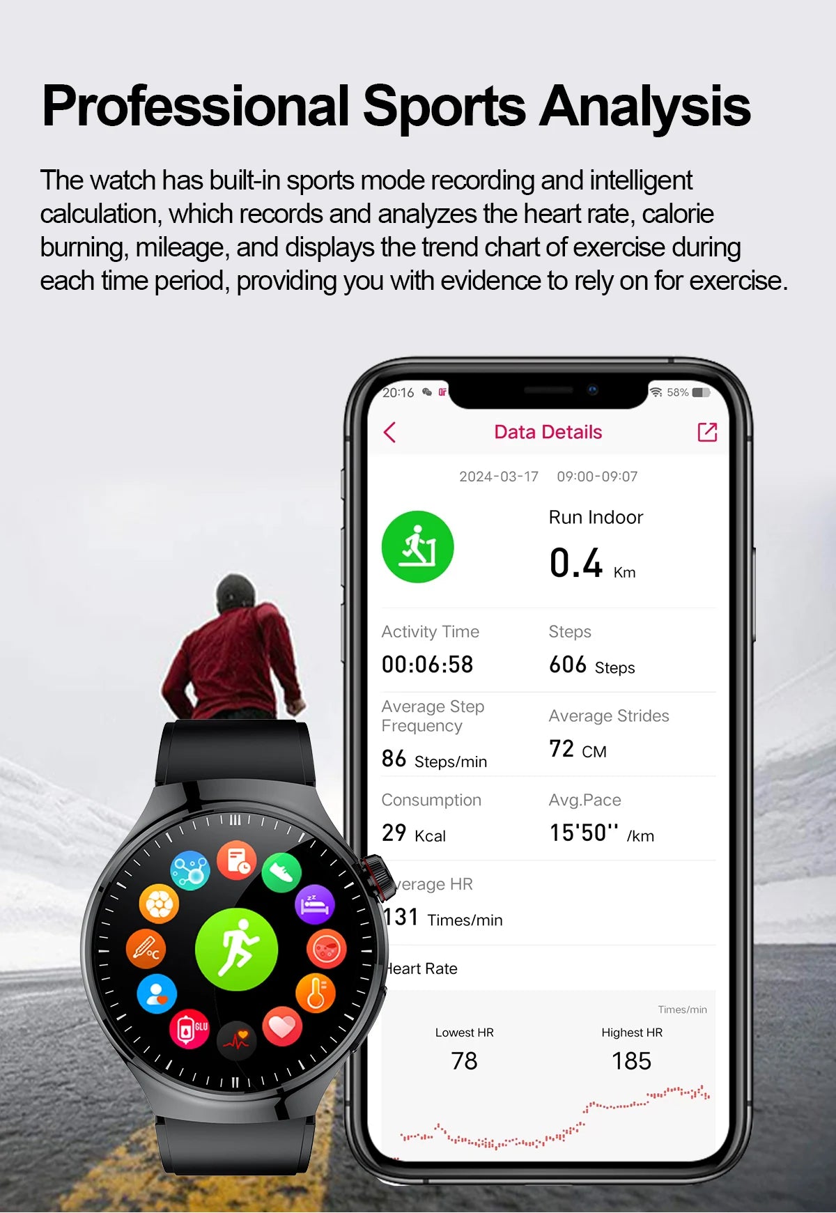 VitaPulse TK26 – 5-Organ Health Smartwatch with Uric Acid & Blood Lipid Tracker