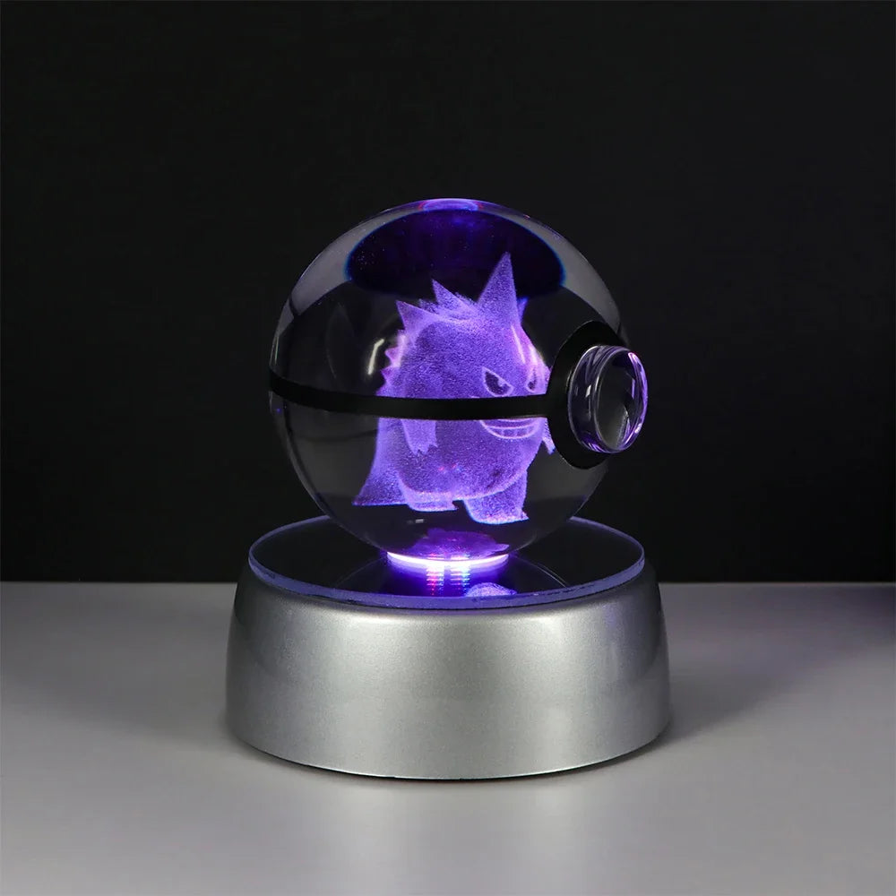 Pokémon 3D Crystal Ball – LED Light Base Display
