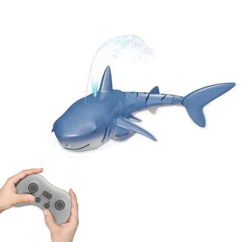 Smart RC Shark & Whale Spray Toy – Electric Water Robot Boat for Kids (With Lights & Remote Control)