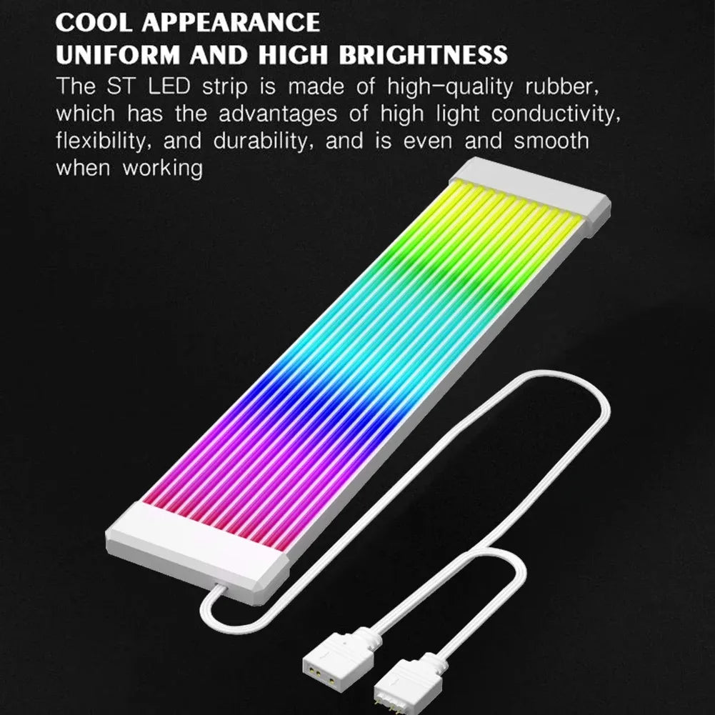 PC RGB PSU/GPU Cable Light Strip – 5V ARGB Sync Ready