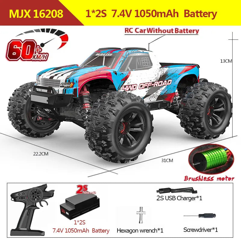 Hyper Go 1/16 RC Racing Car – 16207 (70KM/H) & 16208 (60KM/H) Brushless 4WD Models