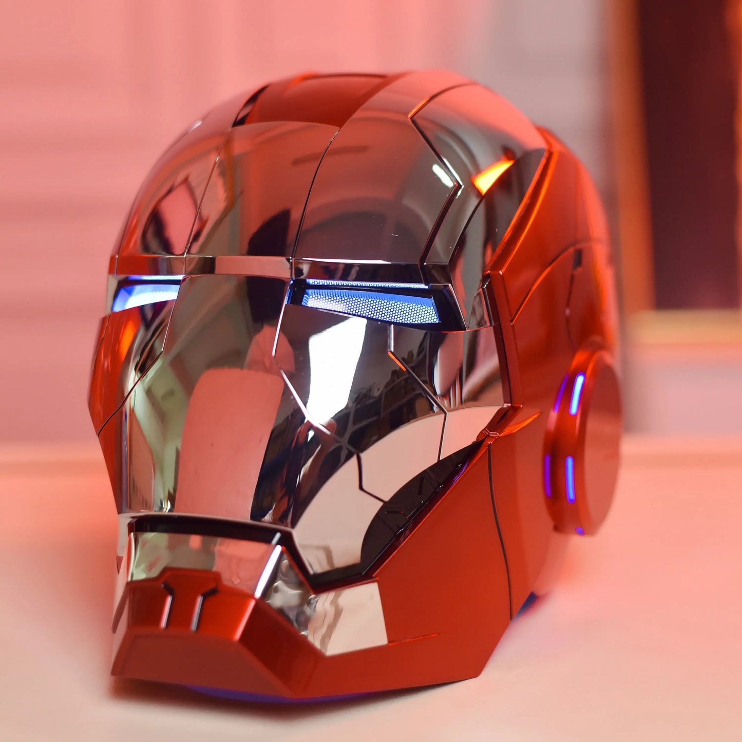 Mk5 Iron Man Helmet 1:1 – Voice-Controlled with LED Eyes, Combat Mode & Remote